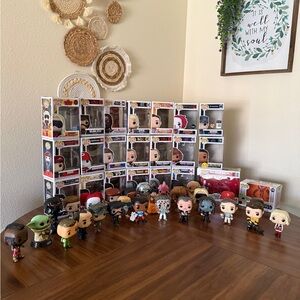 Funko Pop Collection with Multicolor Figures